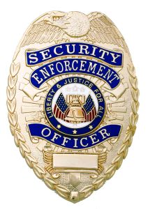 First Class Security Enforcement Officer Gold Shield Badge