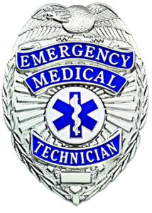 First Class Emergency Medical Technician Silver Shield Badge