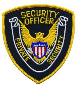 Private Security Officer Shoulder Patch (Gold on Black/Gold)