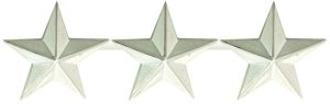 First Class Three Star Insignia Pair