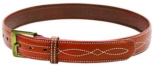 1.5" Leather Classic Brown Trouser Belt