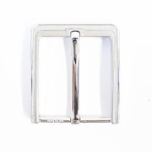 Belt Replacement Belt Buckle (Silver Texture Pattern)