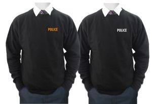 Fleece Sweatshirt with Police ID