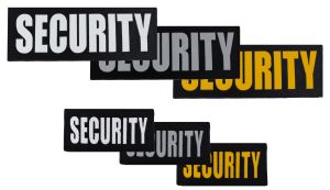 Reflective Security Emblems (Chest or Back)