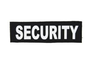 Security Patch Front with Hook & Loop Fastener