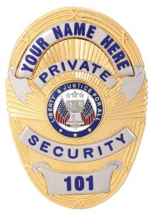 PB01 Two Tone Custom Full Size Badge