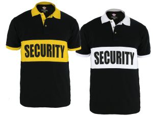 First Class Security Polo shirt Banner-Stripe