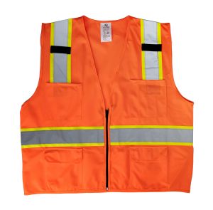 Plain Reflective Safety Vest (Orange)