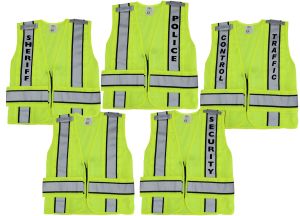 Reflective Duty Vests Plain and ID (Lime Green)