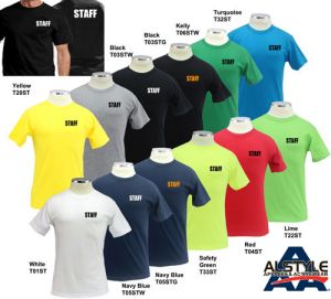 Staff ID 100% Cotton Short Sleeves T Shirts