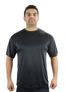 Black T-Shirt 100% Polyester 